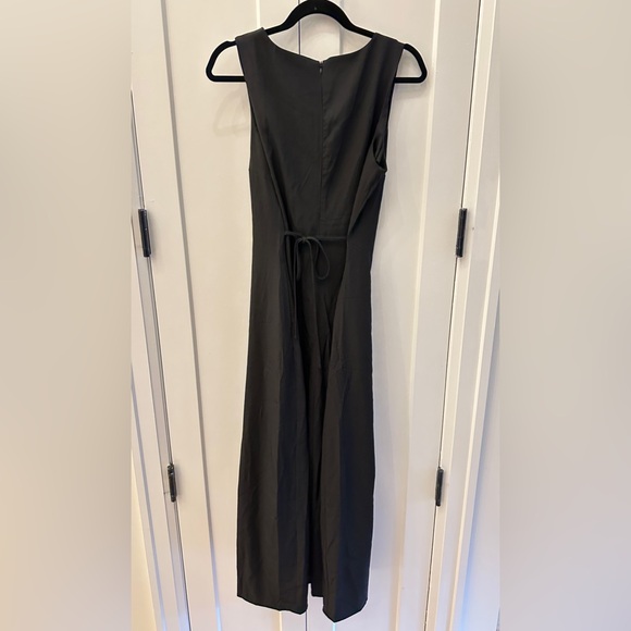 Black Button Down Maxi Dress - Picture 5 of 5